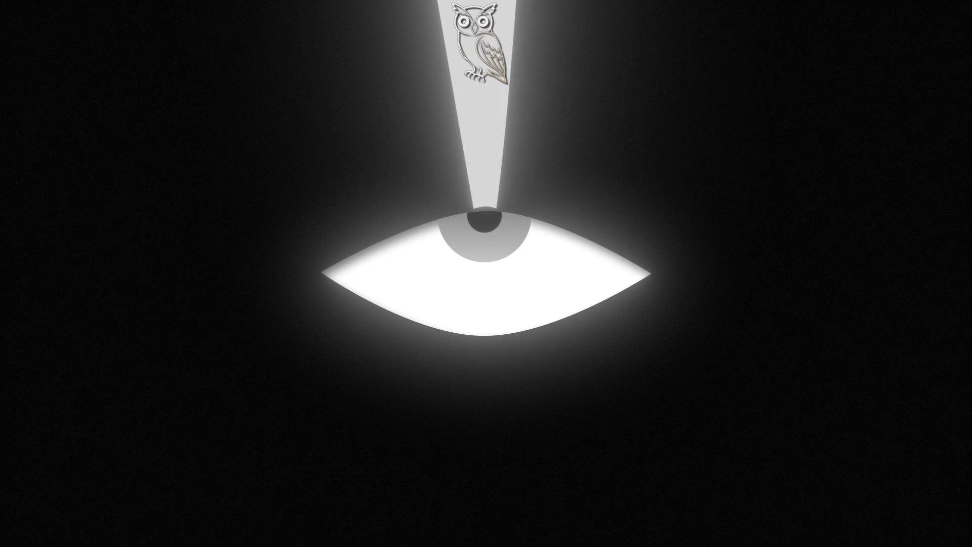 An eye, a beam of light, and a shifting point of view.